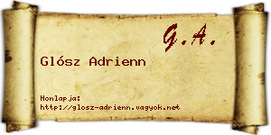 Glósz Adrienn névjegykártya